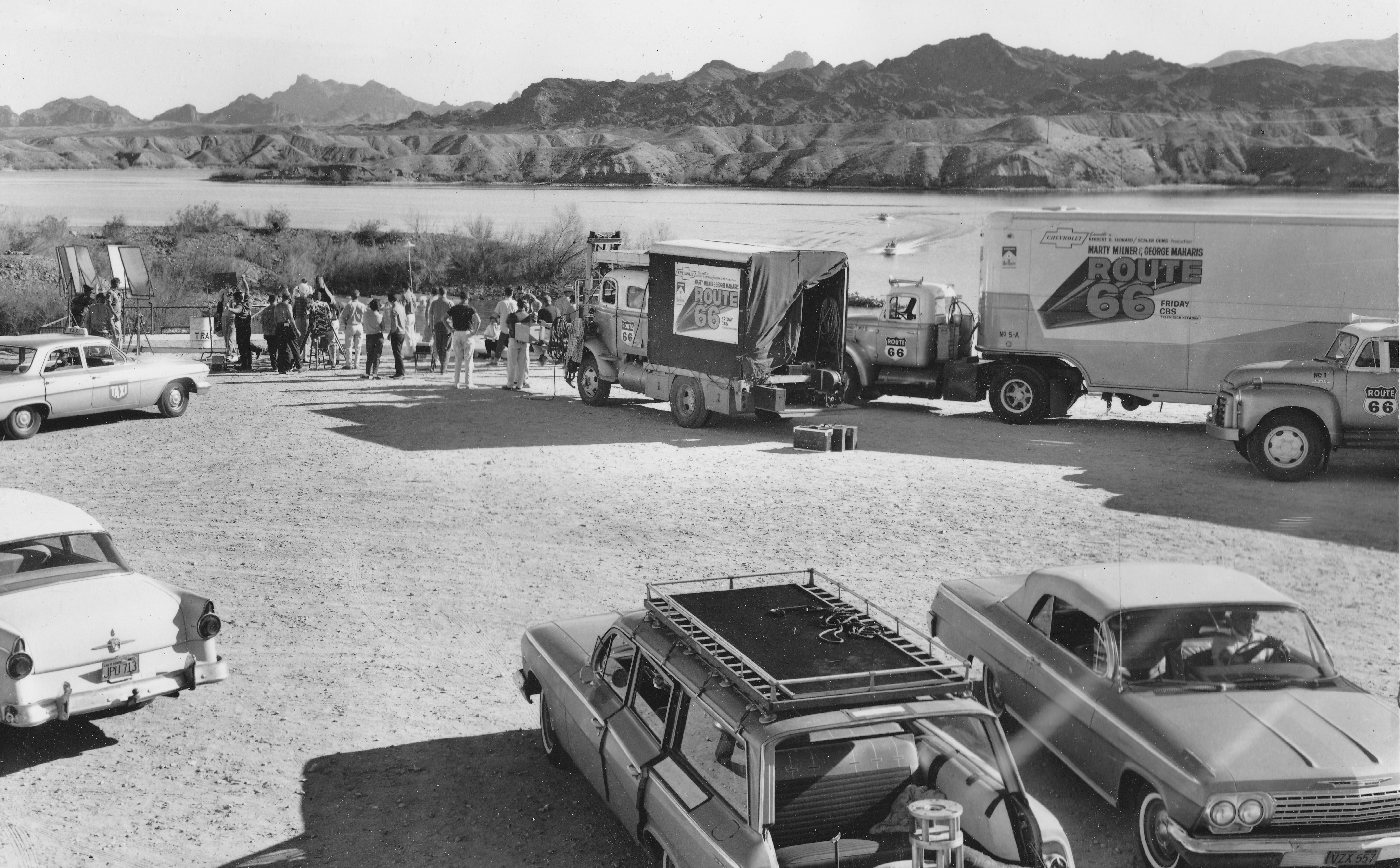 filming of route 66 tv show at lhc | lake havasu city history page